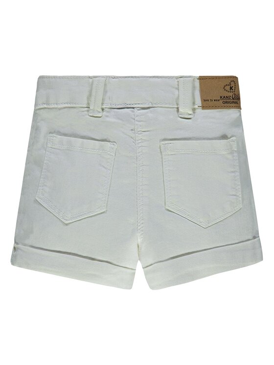 Kanz Kanz Spodnie materiałowe 1836875-1000 Biały Basic Fit