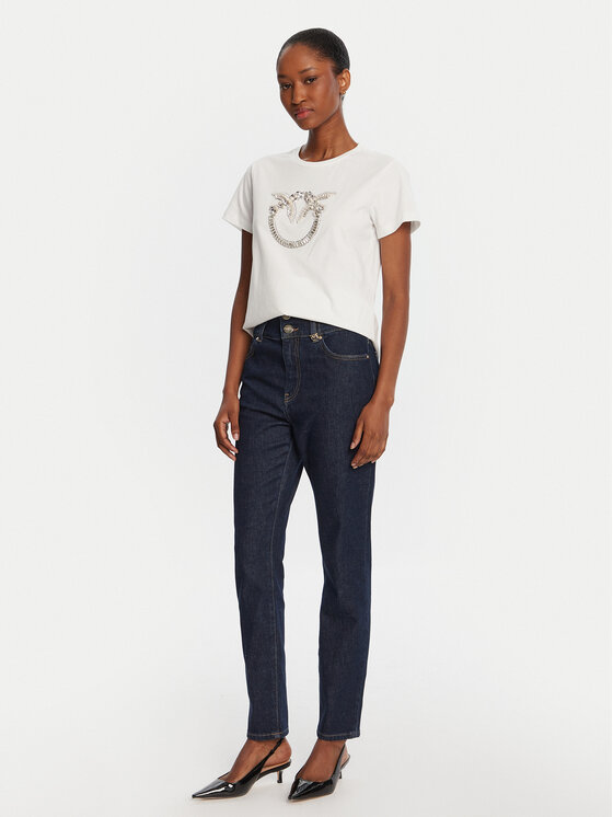PINKO PINKO Traperice Scarlet 105718 A2UP Tamnoplava Slim Fit