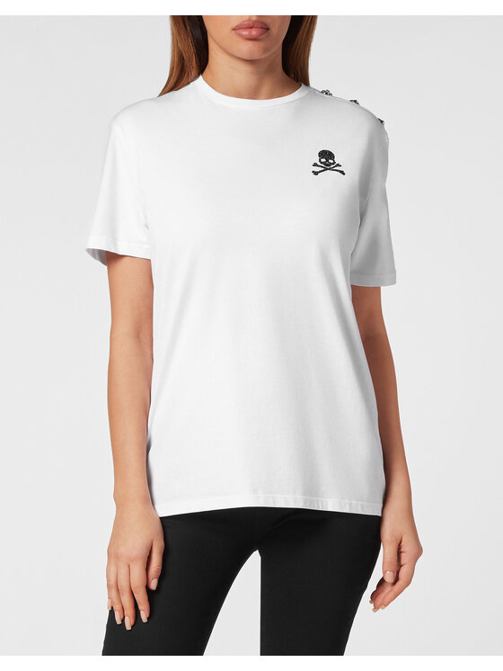 PHILIPP PLEIN PHILIPP PLEIN T-shirt 14899 Bianco Over Fit