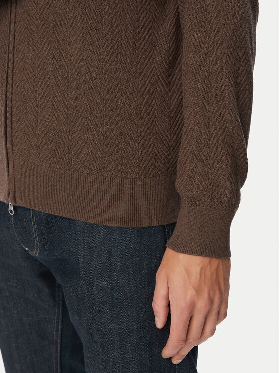 Gant Gant Strickjacke 8050334 Braun Regular Fit