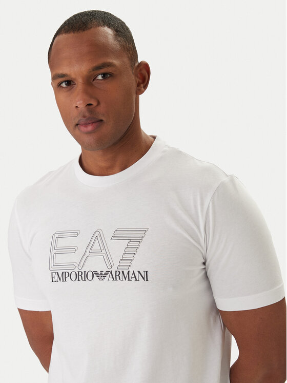 EA7 Emporio Armani EA7 Emporio Armani Tricou 7M001307 AF10375 Alb Regular Fit