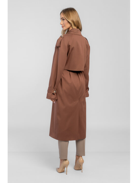 Salme Salme Trenčkot Amanda 2.0 Hnedá Regular Fit