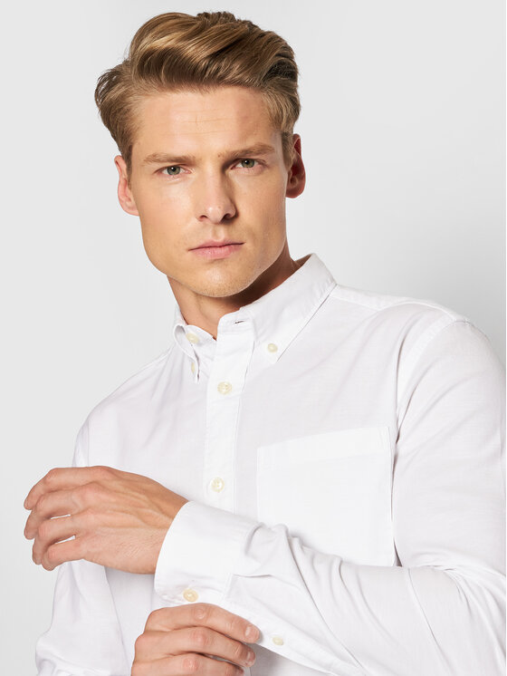 Selected Homme Selected Homme Koszula Rick 16077359 Biały Regular Fit