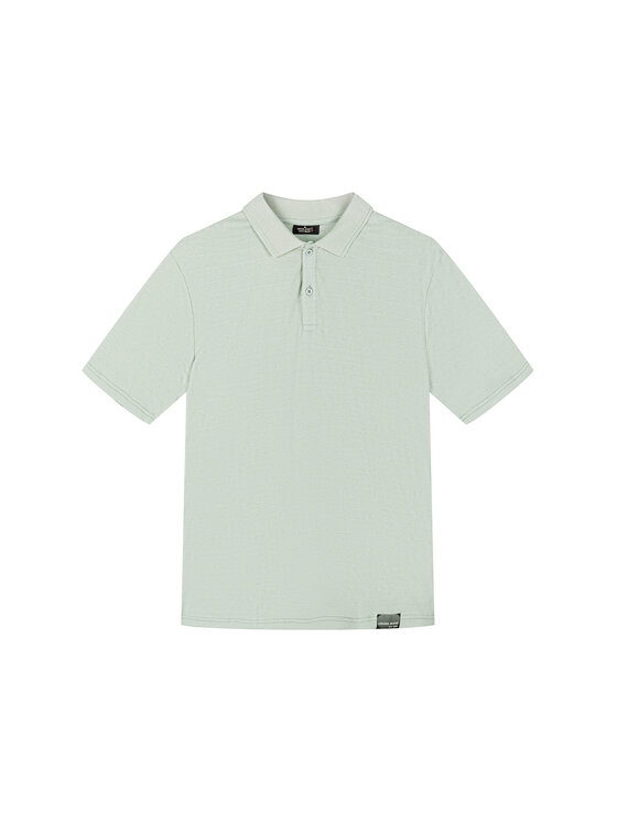 Cross Jeans Cross Jeans Polo 16177-320 Zielony Regular Fit
