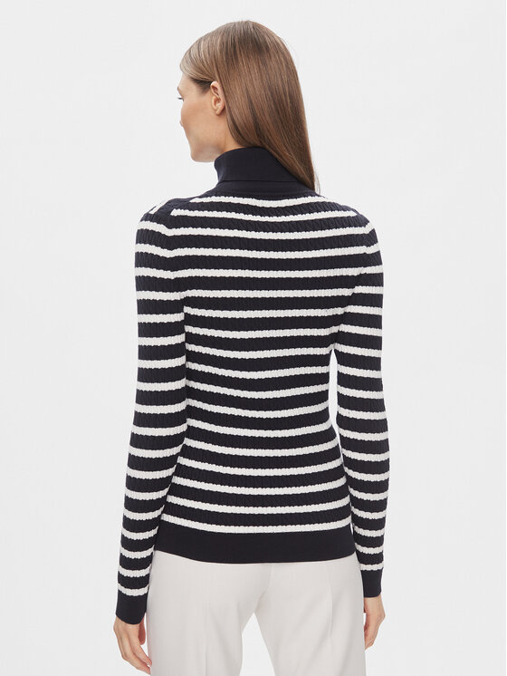 Tommy Hilfiger Tommy Hilfiger Dolčevita WW0WW40678 Plava Slim Fit