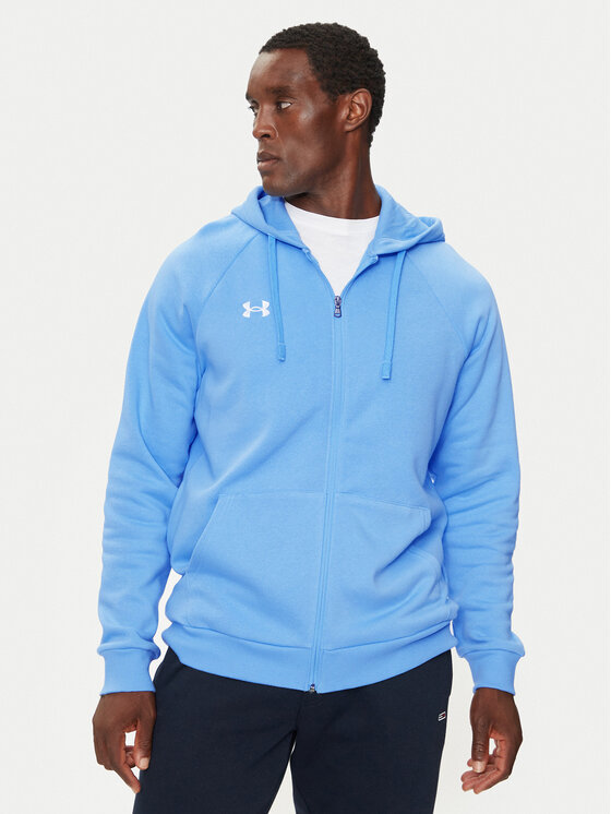 Under Armour Jopa Ua Rival Fleece 1379767 Modra Loose Fit