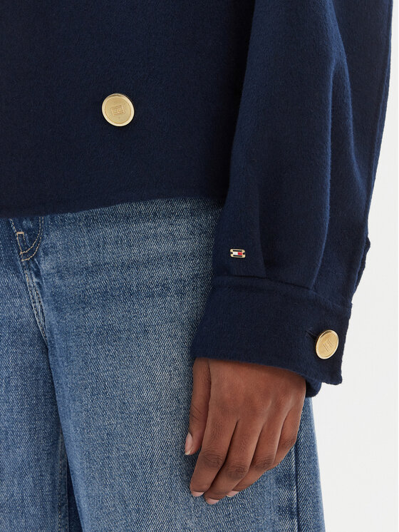 Tommy Hilfiger Tommy Hilfiger Átmeneti kabát WW0WW47759 Sötétkék Relaxed Fit