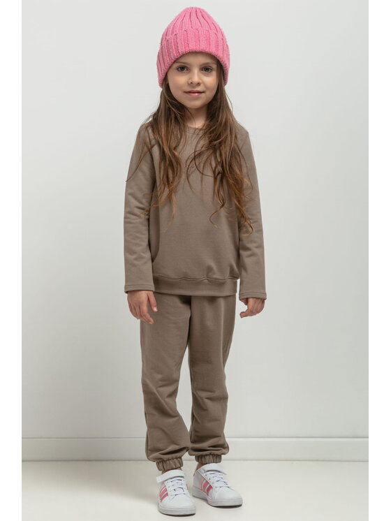 Tessita Tessita Bluza MMD39 Brązowy Relaxed Fit