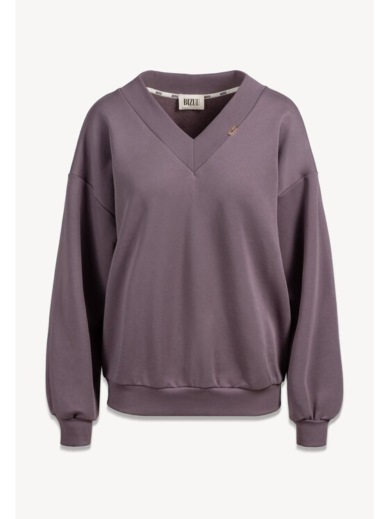 BIZUU BIZUU Bluzka ORSINI OVERSIZED Fioletowy Standard Fit