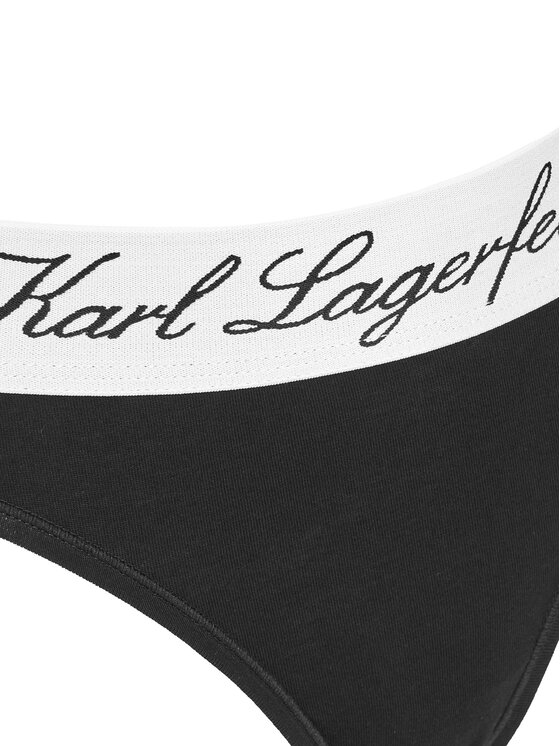 KARL LAGERFELD KARL LAGERFELD Stringi A1W47095 Czarny