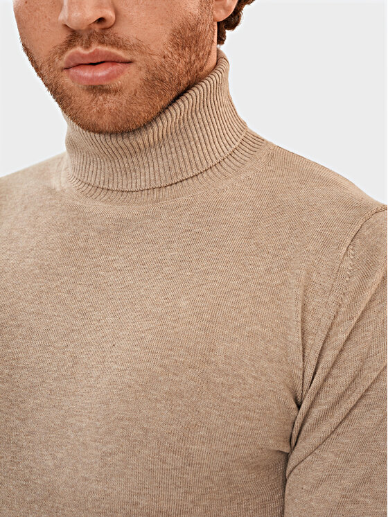 Evenemen Evenemen Sweter Golf Beżowy Slim Fit
