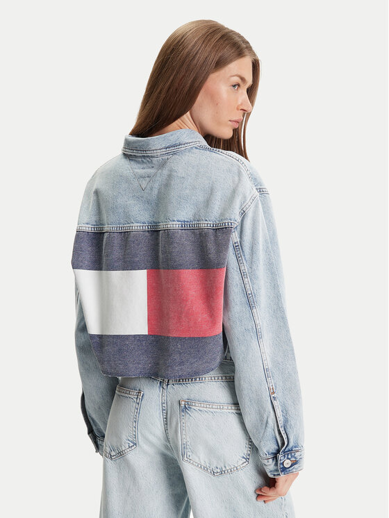 Tommy Jeans Tommy Jeans Jeansová bunda DW0DW21063 Modrá Relaxed Fit