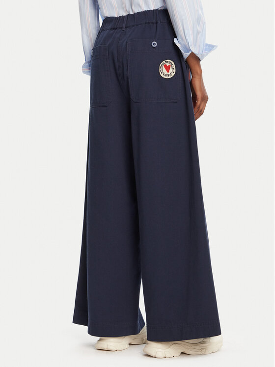 Weekend Max Mara Weekend Max Mara Džinsai Lotus 2525136011 Tamsiai mėlyna Wide Leg