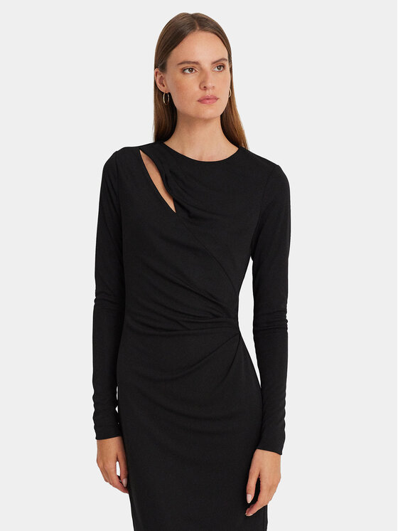LAUREN RALPH LAUREN Lauren Ralph Lauren Cocktail obleka 253926430001 Črna Slim Fit