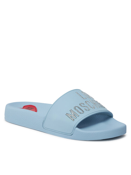 LOVE MOSCHINO LOVE MOSCHINO Klapki JA28122G1II13712 Błękitny