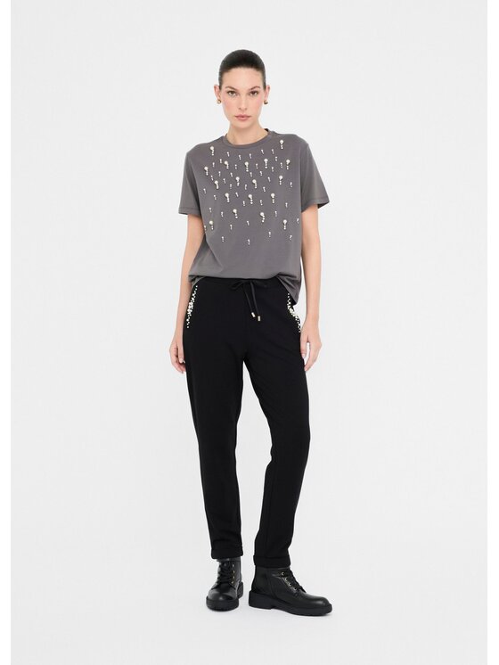 Liu Jo Liu Jo T-shirt CF5072JS088M9876 Grigio Regular Fit