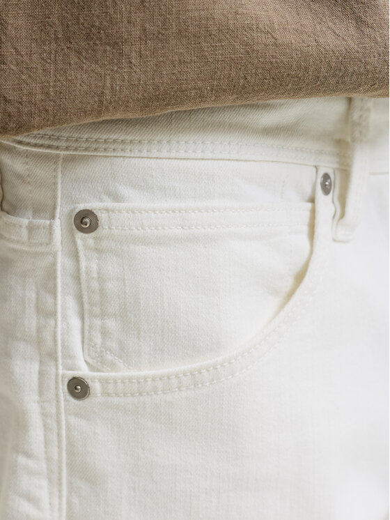 Jack & Jones Jack & Jones Džínové šortky Rick 12294338 Bílá Regular Fit