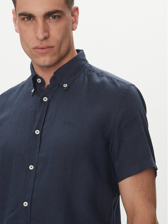 BOSS BOSS Koszula H-Roan 50539352 Granatowy Slim Fit