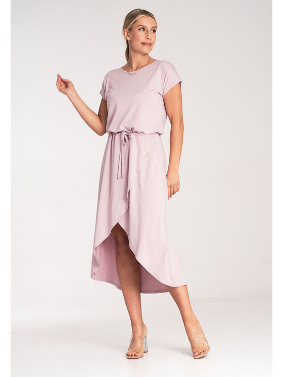 FIGL FIGL Každodenné šaty M1041 Ružová Casual Fit