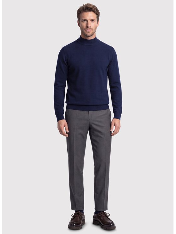 Pako Lorente Pako Lorente Sweter P26WN-2X-009 Granatowy Regular Fit