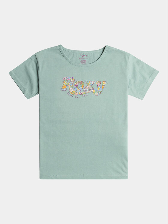Roxy Roxy T-Shirt Day And Night A Tees ERGZT04008 Modrá Regular Fit