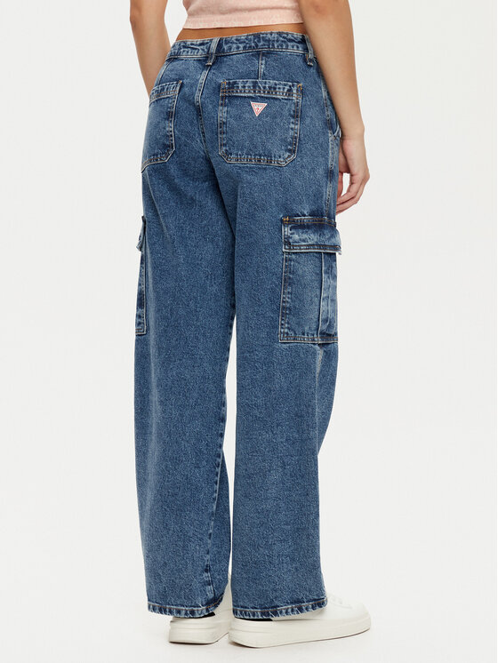 Guess Jeans Guess Jeans Džinsai W5RA1R D5M43 Mėlyna Regular Fit