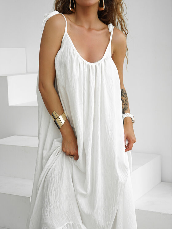 LilaLou LilaLou Letní šaty Gypsy Bílá Oversize