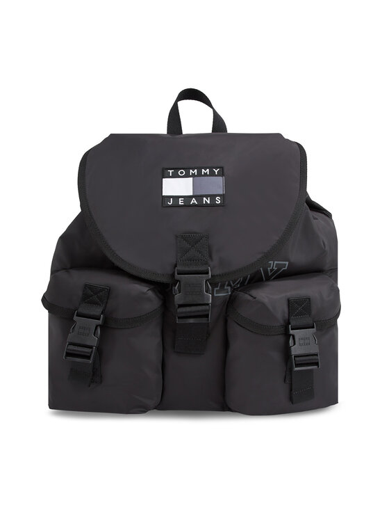 Black flap backpack store