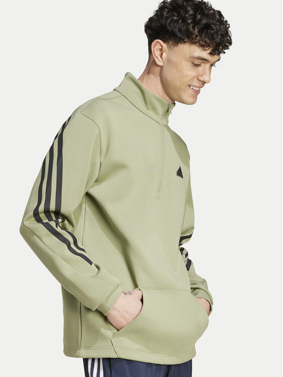 adidas adidas Sweatshirt Future Icons 3-Stripes IW8544 Grün Regular Fit