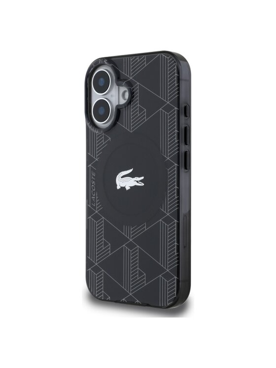 Etui na telefon Lacoste, Czarne, Apple iPhone 16 Plus