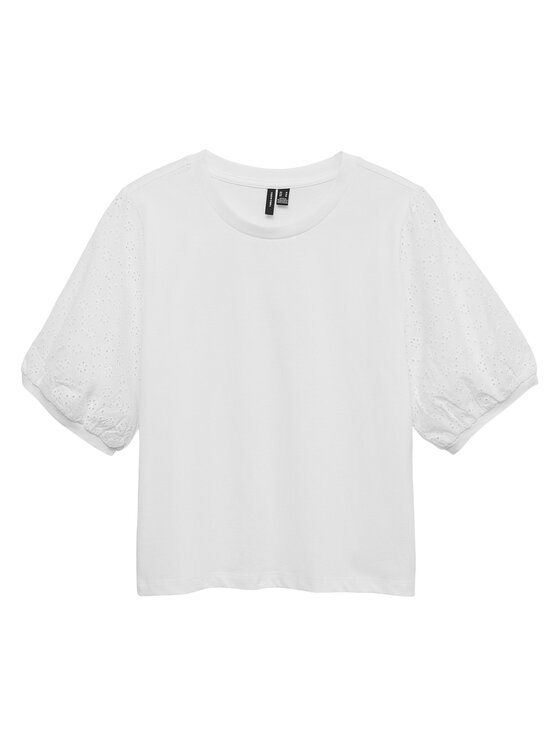 Vero Moda Vero Moda Μπλουζάκι Janni 10340706 Λευκό Regular Fit