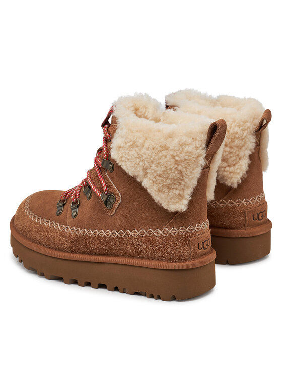 Ugg Ugg Sniego batai W Classic Alpine Lace Up 1158271 Ruda