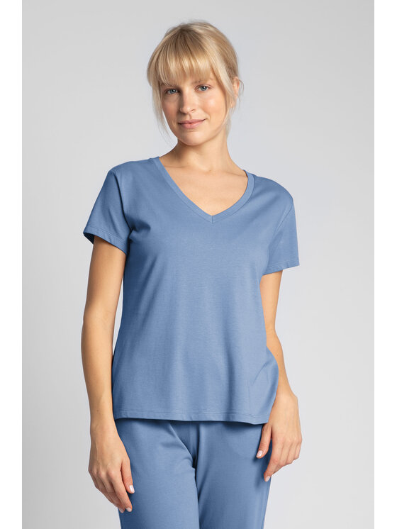 LaLupa LaLupa Piżama LA141 Niebieski Comfort Fit