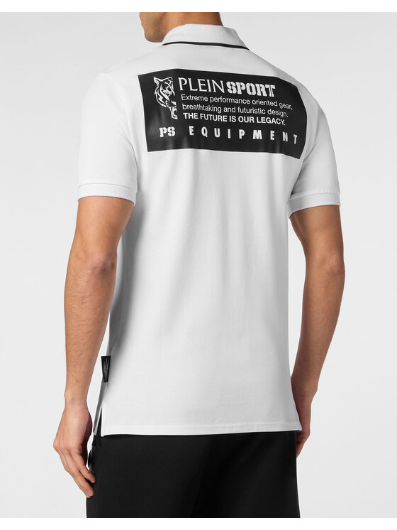 Plein Sport Plein Sport Polo 14261 Biały Slim Fit