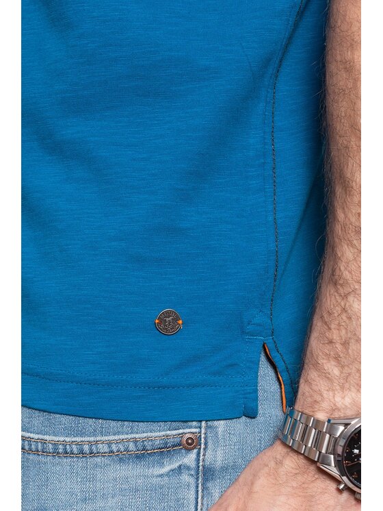 Mustang Mustang T-shirt ALEX C PRINT Blu Regular Fit