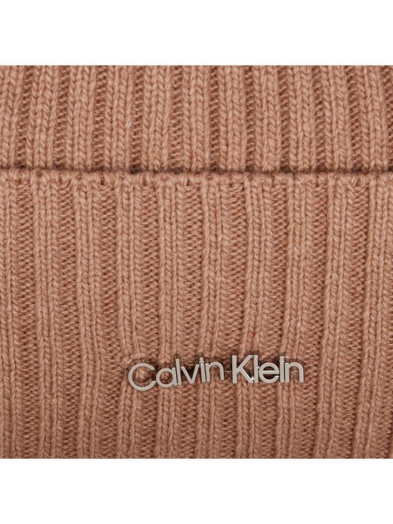 Calvin Klein Calvin Klein Kepurė Ck Must Logo Beanie K60K611401 Rožinė
