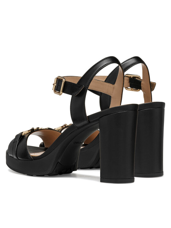 Geox Geox Sandály D Walk Pleasure 85S D55B6A 000TU C9999 Černá