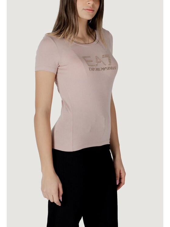 EA7 Emporio Armani EA7 Emporio Armani T-Shirt 8NTT67 TJDQZ Różowy Casual Fit