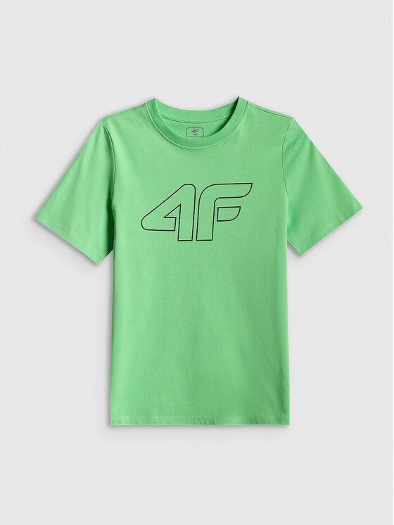 4F 4F T-shirt 4FJRSS26TTSHM3599-41S Verde Regular Fit