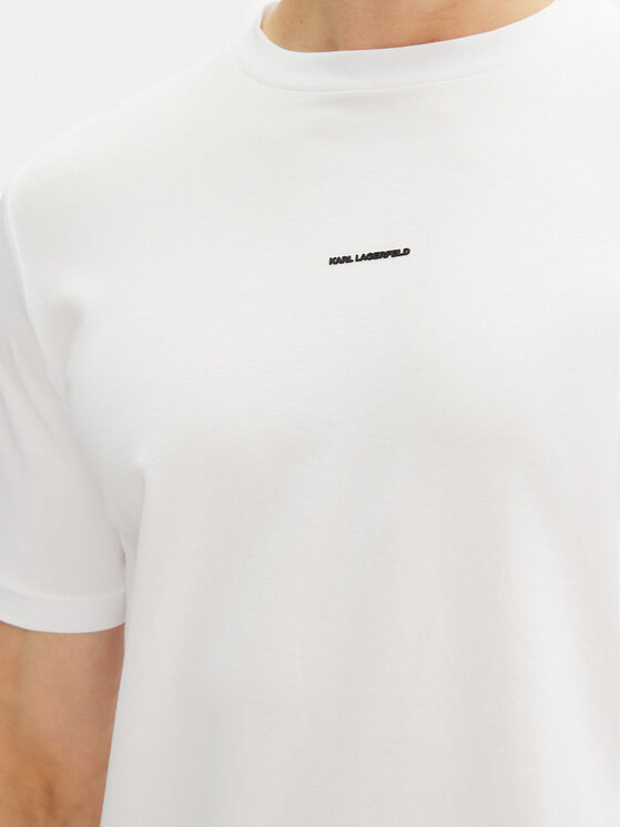 KARL LAGERFELD KARL LAGERFELD Tricou 755030 552235 Alb Regular Fit