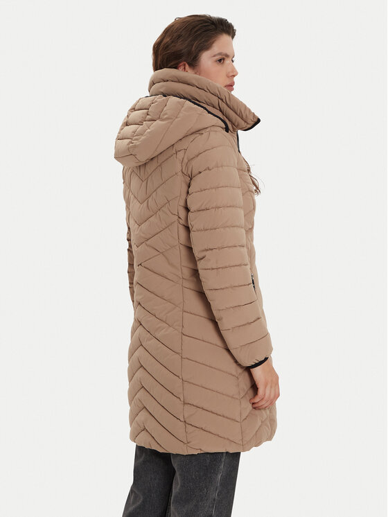 DKNY DKNY Zimní bunda DLEMPN46 Hnědá Slim Fit