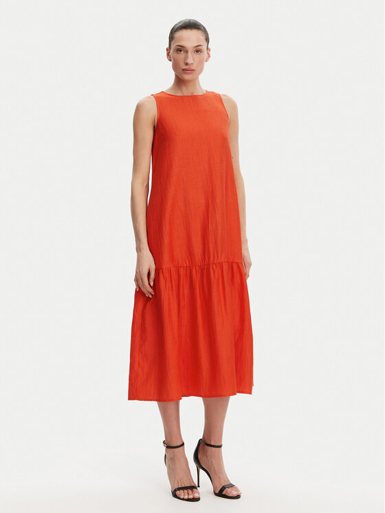 KAOS KAOS Letní šaty RP1MR066 Oranžová Regular Fit