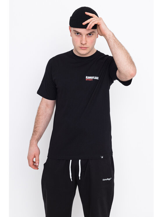 Kamuflage Kamuflage T-Shirt 2JZ Czarny Relaxed Fit