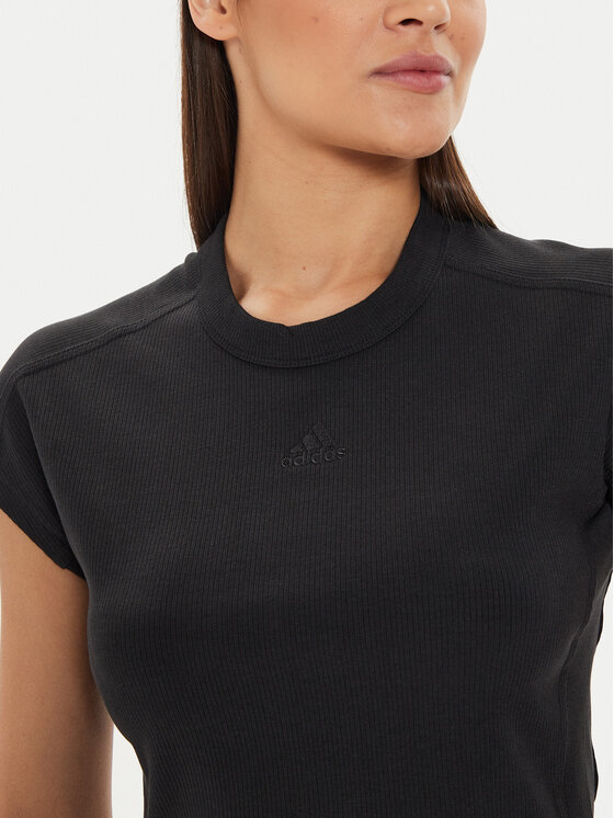 adidas adidas T-särk Lounge Ribbed IT2547 Must Slim Fit