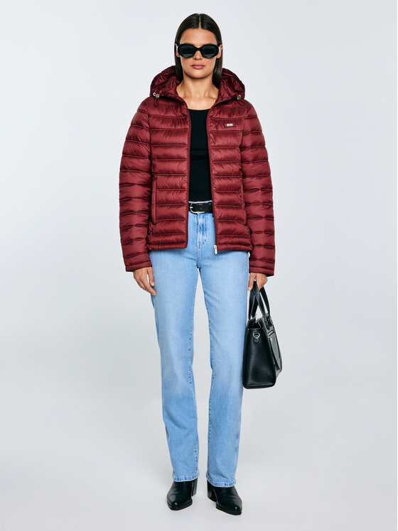 BIG STAR BIG STAR Kurtka zimowa AZEALA23 Bordowy Basic Fit
