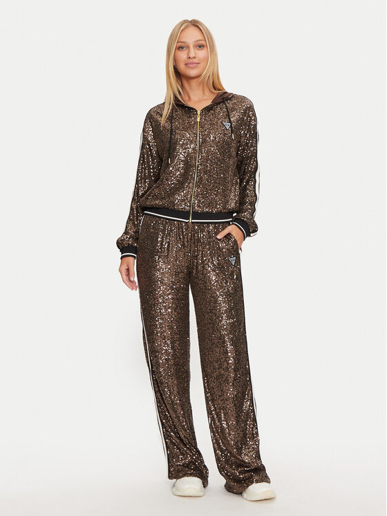 Guess Guess Суитшърт V4BQ19 KCI90 Кафяв Regular Fit