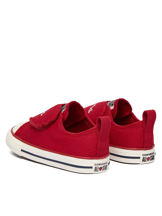 Converse Converse Trampki Chuck Taylor All Star One Strap Hearts A19068C Czerwony