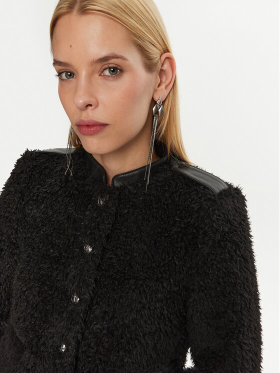 Patrizia Pepe Patrizia Pepe Γούνα 2O0142/E054-K103 Μαύρο Regular Fit