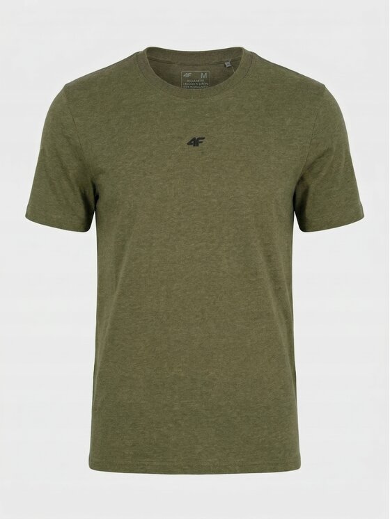 4F 4F T-Shirt Z-TTSHM3947-3-O Biały Regular Fit