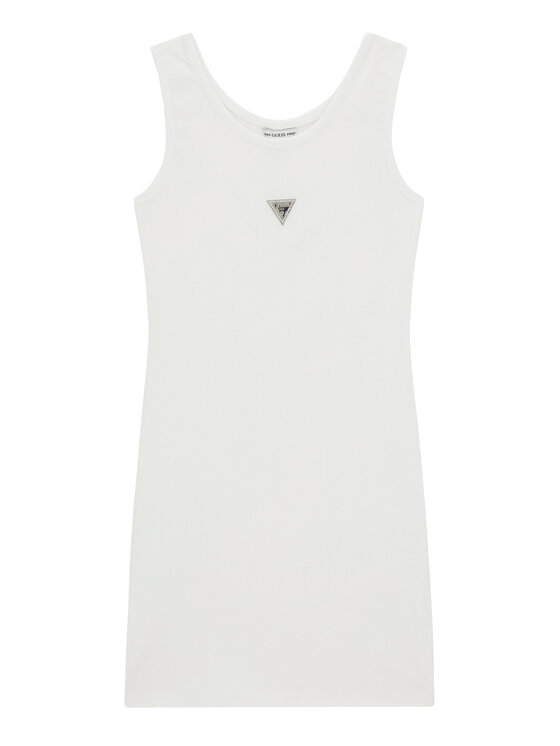 Guess Guess Kasdieninė suknelė J6GK30 J1314 Balta Slim Fit